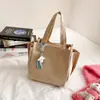 Bolsa de ombro de cor sólida de grande capacidade, moderna e estilosa, bolsa transversal de estilo artístico, adequada para o trabalho e o trajeto, bolsa de lona versátil para mulheres