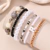 Pulsera Multicomponente Transfronteriza Europea y Americana BZ1942 Perla Hecha a Mano con Cuentas Moda Bohemia para Mujer Pulsera Corazón de Durazno