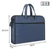 Maletín de Negocios con Logo para Hombre de Tela Oxford Bolsa para Computadora Impermeable Bolsa para Documentos de Conferencia de Información Impresión