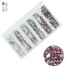 Venda Quente Transfronteiriça Cor para Nail Art Diamante para Nail Art Broca de Vidro com Fundo Plano Strass para Nail Art Acessórios de Joias DIY