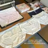 Calcinha Feminina de Algodão Floral Costurada Ins 10A com Forro Estendido de Algodão Antibacteriano Cobertura Total do Quadril Cintura Média para Mulheres