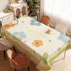 Toalha de Mesa Floral Fresca Impermeável à Prova de Óleo Lavável Resistente ao Calor 2026 Novo Modelo Toalha de Mesa de Luxo Leve Ambiente de Alto Padrão