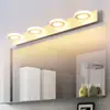 Luz LED frontal para espejo de baño para tocador, inodoro, lavabo, tocador, maquillaje, belleza, aplique de pared, estilo minimalista moderno nórdico