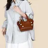 Bolso Cruzado de un Solo Hombro Estilo Primavera 2026, Bolso de Mano Retro Rayado para Mujer, Bolso Tote Pequeño Versátil y de Alta Gama para el Trabajo