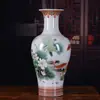 Anos após anos de mais do que garrafa cauda de peixe Cerâmica Jingdezhen Chinês pastel vaso grande decoração de sala de estar casa ornamentos de artesanato