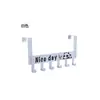Gancho de Acero Inoxidable M para Colgar Ropa y Sombreros, Estante de Almacenamiento, Gancho para Abrigos y Sombreros sin Clavos, Tipo Trasero de Puerta de Gabinete, Colgador de Puerta sin Taladro