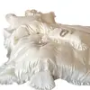 Modelo Nuevo 2026 Juego de Cuatro Piezas de Seda de Hielo, Funda Nórdica Suave y Sedosa, Sensación de Lujo Ligero de Alta Gama, Sábana de Verano, Sábana Ajustable, Cubre Cama