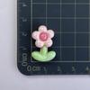 Punto Brillante Flor Resina Accesorios DIY Gel Crema Funda para Teléfono Horquilla Inglés Bonita Flor Pequeña Parche para Vaso de Agua