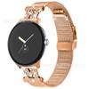 Adecuado para Google Pixel Watch 1/2/3/4m Tipo Cierre de Tortuga Acero Inoxidable Milanesa Correa de Reloj Milanés