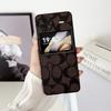 Para VIVO X Flip Funda para Teléfono con Pantalla Plegable Funda de Cuero con Patrón Retro Cubierta Trasera Zflip5 Funda Protectora PC Todo Incluido