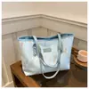 Bolsa Tote Costurada Transfronteiriça para Mulheres 2026 Novo Estilo Textura Simples Grande Capacidade para o Dia a Dia Bolsa de Ombro