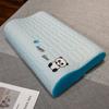 Almohada de Espuma Viscoelástica Ondulada de Rebote Lento Individual de Seda de Hielo para Dormir en Casa, Siesta en la Oficina y Soporte Cervical