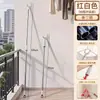 Secador de Roupas Retrátil Novo Estilo Haste de Secagem de Roupas de Aço Inoxidável com Haste de Suporte Bifurcada para Uso em Casa e Dormitório