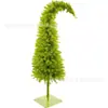 Árvore de Natal Flexível Criativa de Luxo para Cotovelo Verde Brilhante PVC Base de Metal Árvore Lápis Shopping Center Decoração de Casa