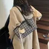 Bolso de Hombro Casual para Viajes Diarios para Mujer 2025 Nueva Moda Cuadros Bolso de Axila Tendencia de Verano Bolso de Hombro Simple