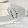 Fornecimento Atacadista de Anéis Que Não Desbotam, Anéis de Casal Estilo Ins Femininos, Anéis de Aço Titânio com Zircônia Totalmente Diamantada, Anéis de Luxo de Alta Qualidade