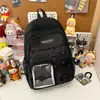 Mochila Coreana Ins Nueva de Aspecto Elegante Estilo Retro Workwear para Estudiantes de Secundaria y Preparatoria Ligera de Viaje Gran Capacidad