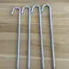 Estacas de solo externas galvanizadas estendidas para barraca com dossel espesso fixação estufas jardinagem pregos de aço fixadores de solo acampamento