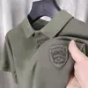 Camisa POLO de hombre verano casual nuevo bordado solapa moda holgada manga corta camiseta con bordado versátil tendencia