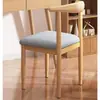 Silla de Comedor para Uso Doméstico, Estilo Nórdico con Respaldo, Silla de Escritorio Moderna Minimalista para Dormitorio y Comedor, Silla de Cuerno de Hierro y Madera Sintética