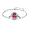 Pulsera de acero titanio con incrustaciones de diamantes calada tipo hilo de aromaterapia para difusión de aceites esenciales Pulsera con patrón de árbol de la vida europeo y americano venta al por mayor