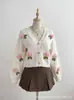 Cardigan Suéter Crochê Tridimensional Casual Versátil Feminino Cross-Border Amazon Novo Outono Roupa Feminina em Estoque