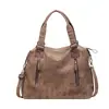 Comércio Exterior Feminino Outono/Inverno Retrô Bolsa Tote de Grande Capacidade para o Dia a Dia Toque de Luxo Passeio Viagem Bolsa de Ombro Único Transversal Transfronteiriça