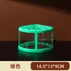 Celebridad en línea Tailandia cubo de bloques de construcción pecera escritorio de oficina pecera de paisaje creativo puesto de pecera Mini pecera pequeña de medusas
