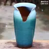Vaso de flores carnudo doméstico fita de incisão alta entalhe planta zisha cerâmica penhasco pilha velha vaso respirável