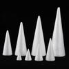 Bola de espuma cónica directa de fábrica, cono blanco de dragón polivinílico, modelo de árbol de Navidad, cono de espuma