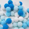 Poliéster Color Alta Elasticidad Pompon Bola de Felpa Pequeña Niños de Jardín de Infancia DIY Decoración Hecha a Mano Material Accesorios Pompon Pequeño
