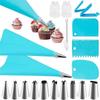 Conjunto transfronteiriço de 110 peças, kit de bicos de confeitar, decoração para bolo, bico de creme, saco de confeitar descartável