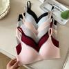 Ropa Interior Sexy de Encaje de una Pieza para Niña Delgada Sin Costuras Sin Aros Transpirable Push-Up Ropa Interior para Niña Sujetador