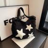 Bolsa de Veludo Cotelê Bolsa Tote Feminina Grande Capacidade Bolsa Transversal Outono e Inverno 2026 Nova Bolsa de Ombro Versátil para Aula e Deslocamento