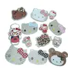 Nuevos dijes acrílicos estilo coreano plateado brillante de gato para fundas de teléfono DIY, decoraciones de zapatos, imanes de nevera, pinzas para maquillaje y pegatinas de materiales
