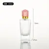 Frasco de Vidro Transparente com Fundo Espesso para Perfume, Frasco Vazio com Tampa Portátil, Frasco Recarregável para Perfume, Frasco de Vidro Cosmético com Borrifador
