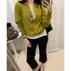 Enviado da Coreia outono e inverno novo estilo chique estilo coreano gola polo sensação relaxada suéter de malha versátil suéter estilo preguiçoso