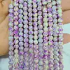 Cuentas de Colores Turquesa Personalizadas con Spray, Agujero Recto, Hechas a Mano, Material para Collares Pulseras DIY, Accesorios de Joyería, Cuentas Sueltas