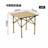 Mesa plegable para rollos de huevo de exterior, mesa plegable de aleación de aluminio, mesa de camping portátil, mesa para picnic y barbacoa, mesa para puesto, viene con una bolsa de almacenamiento