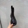 Botines retro de moda para otoño, nueva colección 2026, para mujer, de suela plana, estilo británico, negros, brillantes, de suela gruesa, botas Martin que aumentan la altura