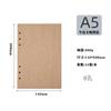 Cuaderno de Hojas Sueltas Real de la Mañana Recambio Papel Kraft Engrosado Páginas Interiores Álbum de Fotos Desmontable Páginas Interiores Organizador Almacenamiento Diario