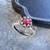 Anillo para Hombres Mayores Apertura Ajustable Estilo de Corte para Mujeres Diseño Retro de Nicho Marca de Moda Anillo de Estilo Frío Dedo Índice