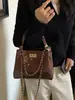 Bolsa Fosca Retrô Outono e Inverno Feminina 2026 Novo Estilo Moda para o Dia a Dia Bolsa de Ombro Único Transversal Bolsa de Mão de Alta Qualidade