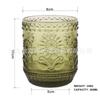 Vaso de Agua de Vidrio de Girasol de Celebridad de Internet Vaso Creativo en Relieve de Girasol Verde Vaso Diamante para Jugo Vaso Rosa para Niña