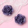 18mm resina vintage flor rosa repujada pendientes de botón DIY broche accesorios de joyería venta al por mayor caliente transfronteriza