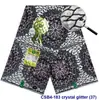 Tela Nueva de Algodón Estampado de Cera Imitación Africana Ankara con Diamantes Pequeños, Tela para Ropa Estampada con Cera Dorada para Exportación al por Mayor