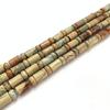 Cuentas espaciadoras de barril de piedra emperador natural de 6 x 10 mm, cuentas espaciadoras de rueda, pulseras, accesorios de joyería DIY, suministro directo de fábrica