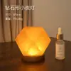 Lâmpada de Sal Luz Noturna USB Cornucópia Pirâmide Cabaça Esfera Natural Mesinha de Cabeceira Pedra de Sal Rosa Decoração de Casa