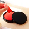 De/li9870Almohadilla de tampón grande de secado rápido con tapa negra y almohadillas de tinta roja y azul para sellos financieros y material de oficina