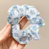 Goma para el pelo de alta gama estilo coreano para mujer, scrunchie con lazo de encaje, cuerda para moño de pelo linda, accesorio para el pelo versátil